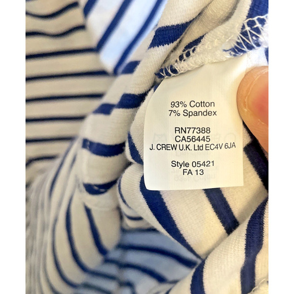 J Crew Women's Striped Fit and Flare Dress Size 2 Resort Nautical Preppy - Picture 11 of 16